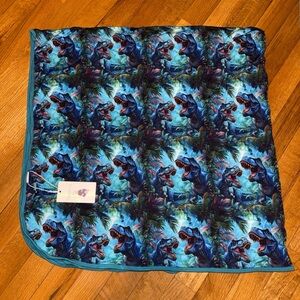 NWT Little Loves & Co Bamboo Dino Blanket 48X48